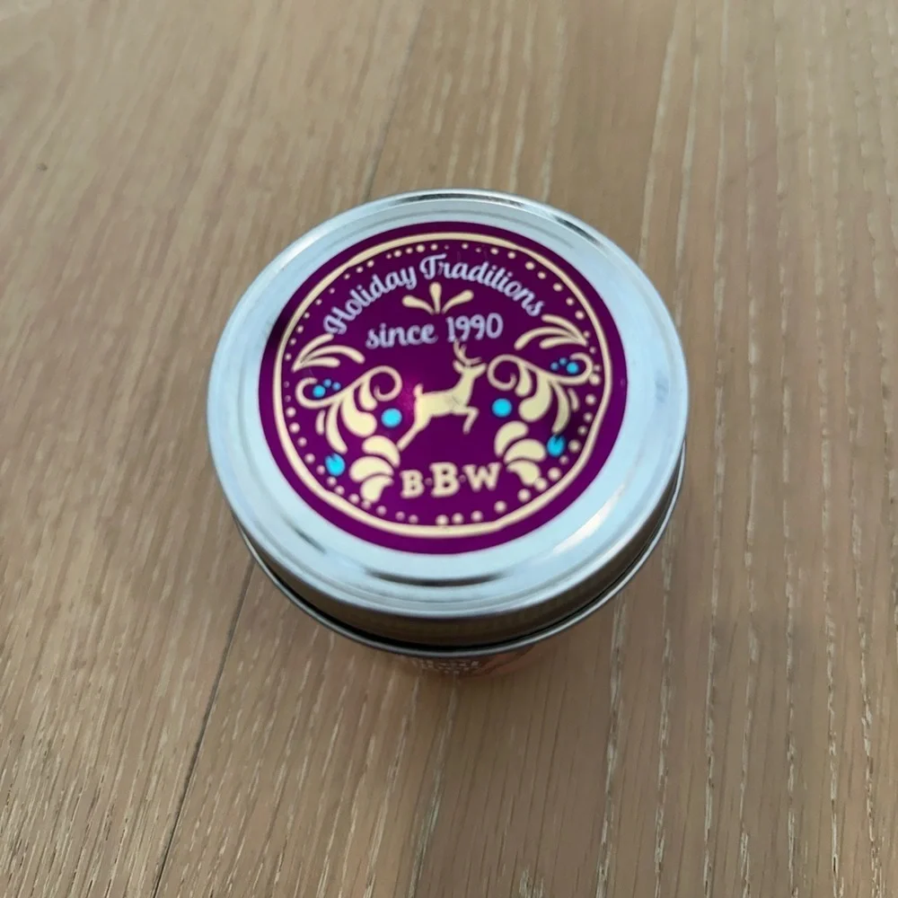 Bath and Body Works Twisted Peppermint 1 wick Candle Pink Winter Holiday Vanilla - Picture 5 of 8